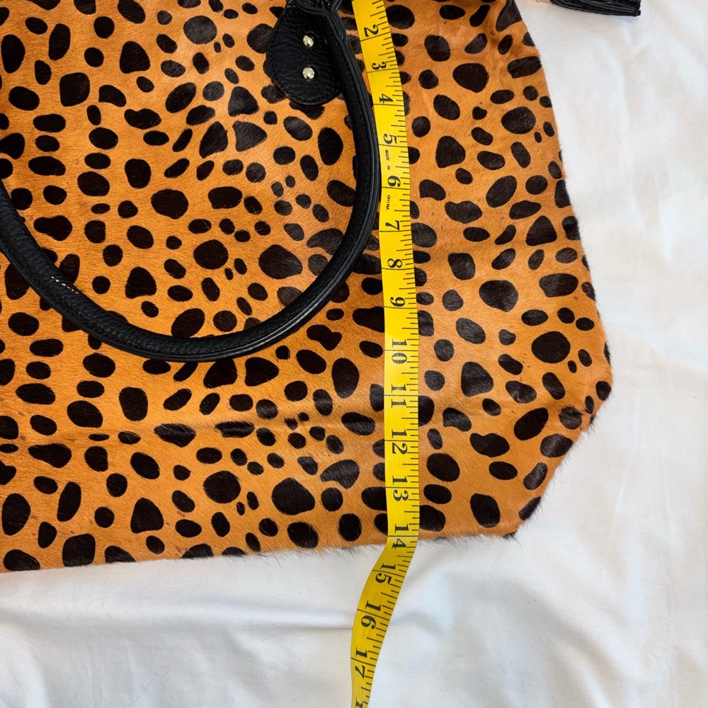 Pony Hair Leopard/Cheetah Print Travel/Gym Statement Tote by Toss Designs - Picture 5 of 16
